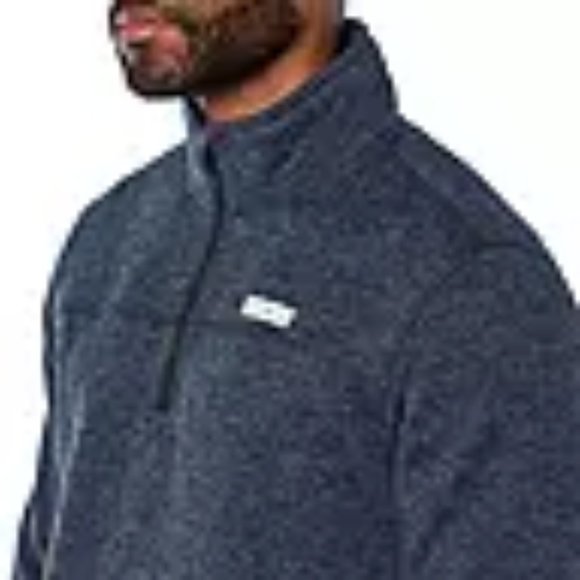 Casual and Comfy! Eddie Bauer Men's Sweater Fleece Pullover 3/4 Zip - Picture 4 of 5